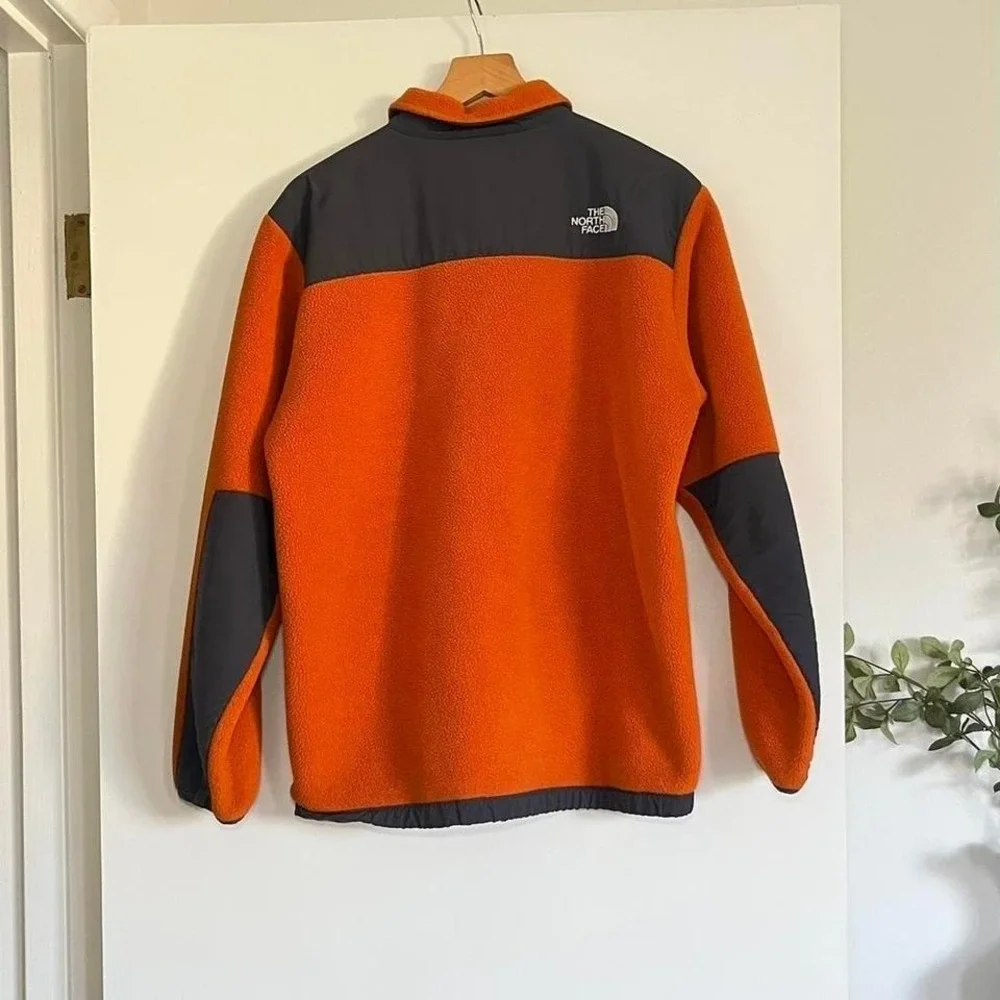 The North Face Gorpcore Orange & Black Fleece Jacket Full Zip (Youth XL / Small)